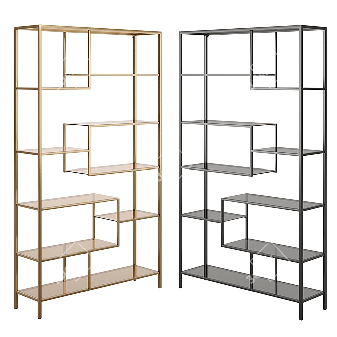 Kare Loft 115x195 Glass Shelf 3D model image 1