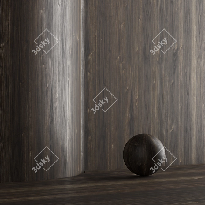 Oak Wood Seamless Texture Set 3D model image 7