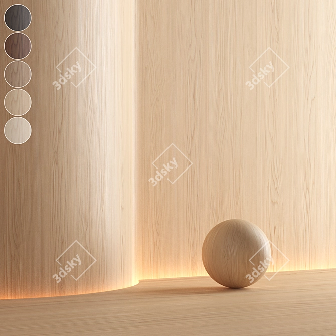 Oak 005 Seamless Wood Texture 3D model image 1