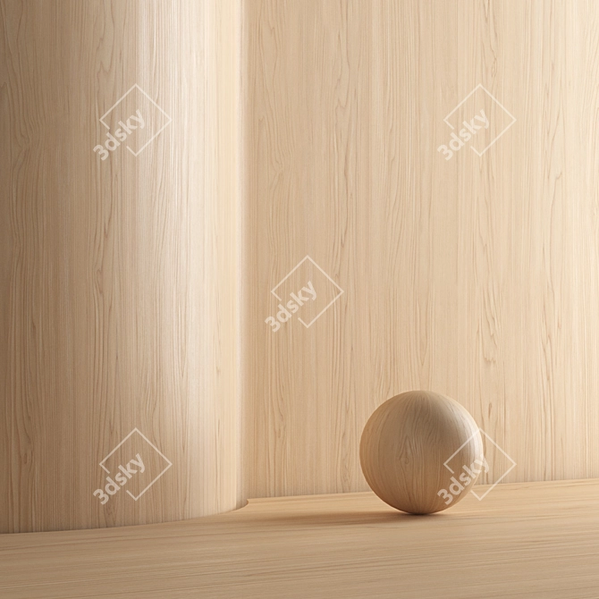 Oak 005 Seamless Wood Texture 3D model image 4