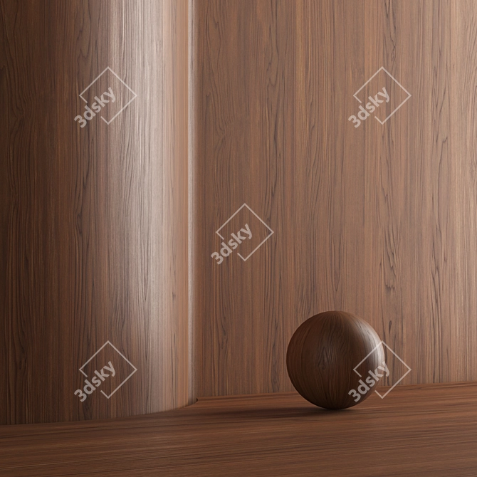 Oak 005 Seamless Wood Texture 3D model image 6