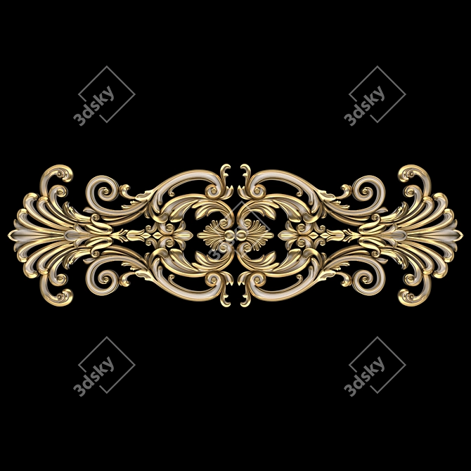 Elegant Ornament 88: 3D Modeling 3D model image 2