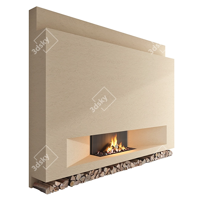 Impression Flame Wall Set 3D model image 2