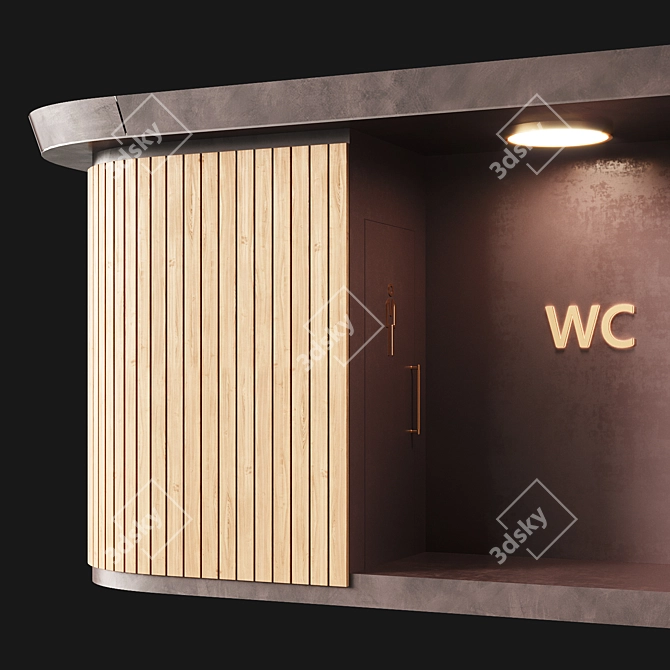 Public Restroom 3 - Contemporary Design 3D model image 4