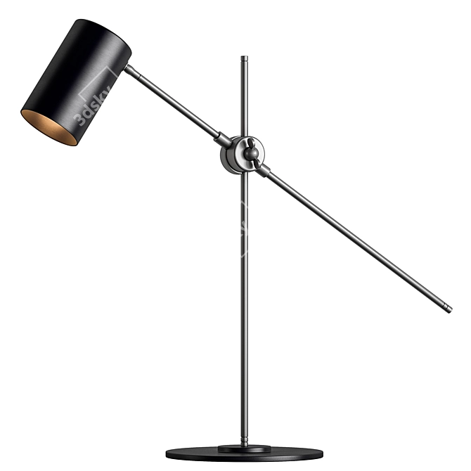 Illuminated Shade Reading Lamp 3D model image 2