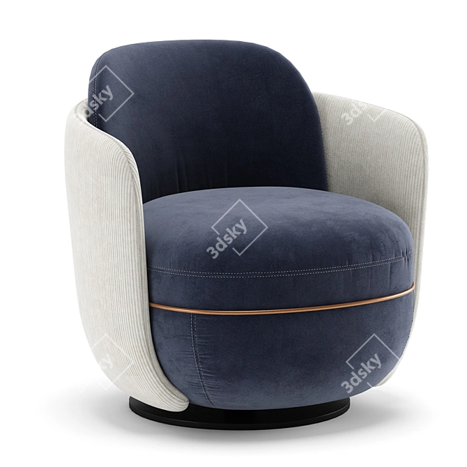 Wittmann Miles Lounge Chair 3D model image 1