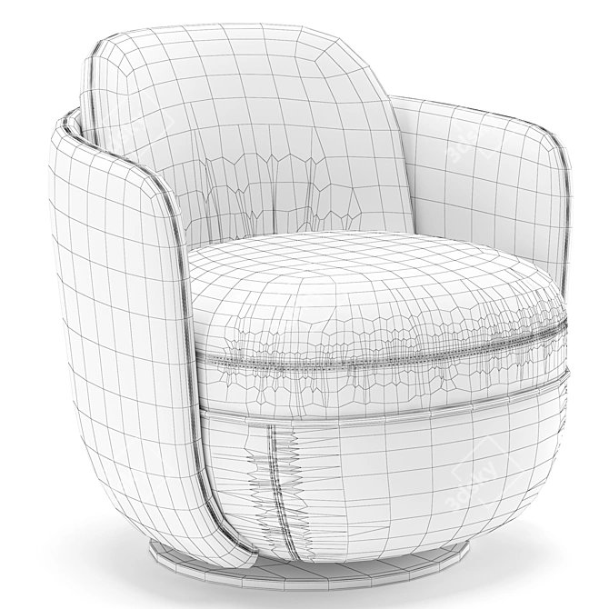 Wittmann Miles Lounge Chair 3D model image 4