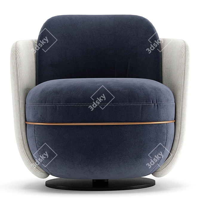 Wittmann Miles Lounge Chair 3D model image 6