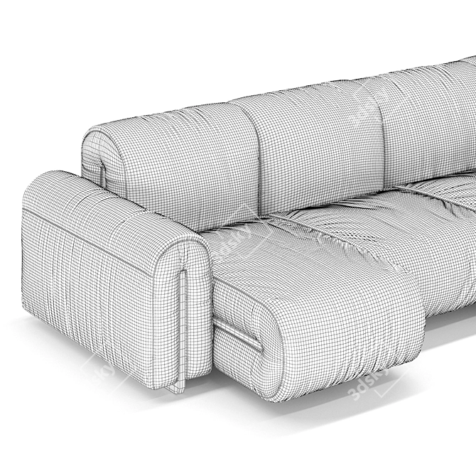 Modular Natuzzi Sofa 3D Model 3D model image 6