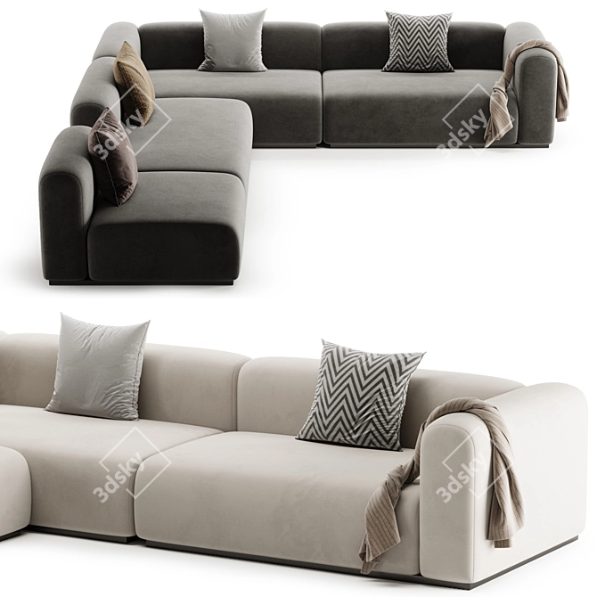 Modern MAHY Sofa By Braid 3D model image 3