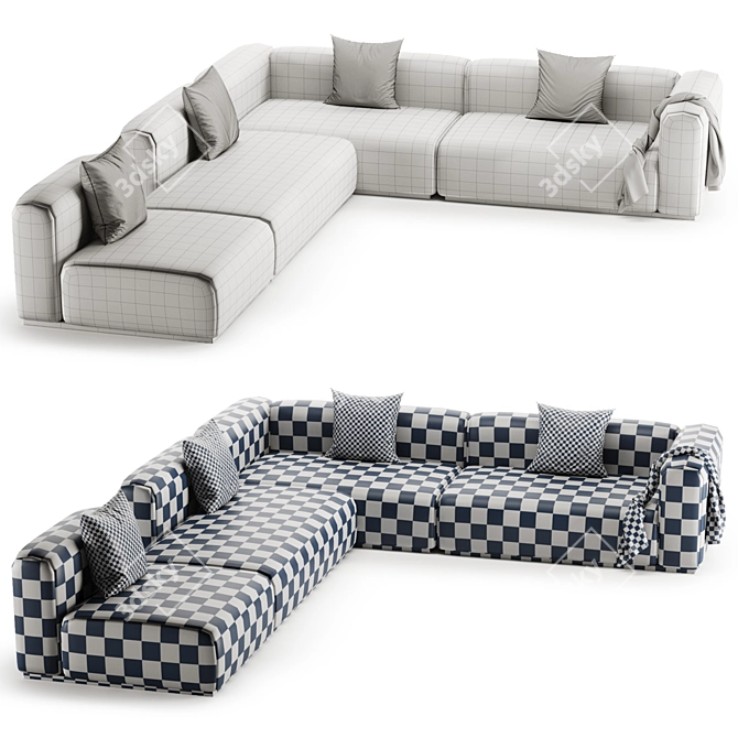 Modern MAHY Sofa By Braid 3D model image 4