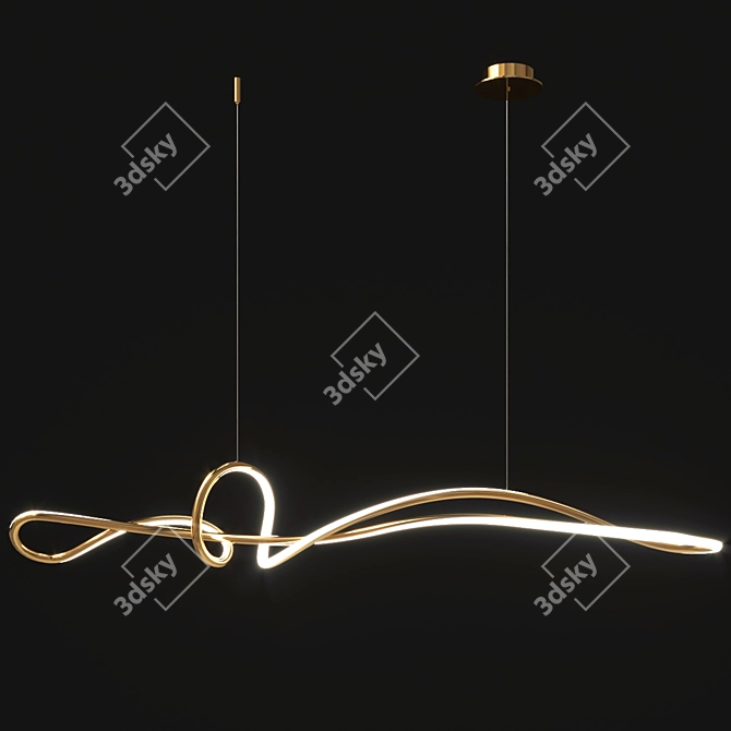 Ario LED Lights: 150x120cm deco 3D model image 2