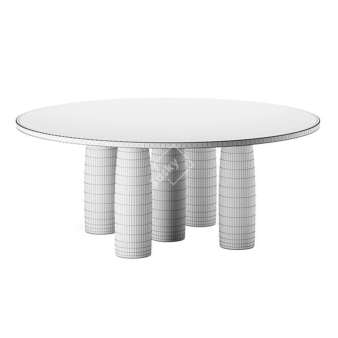 Kettal IL COLONNATO Table 3D model image 2