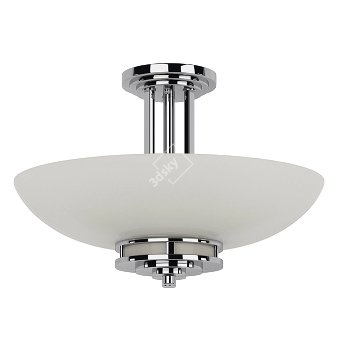 Modern Bathroom Ceiling Light Fixture 3D model image 1