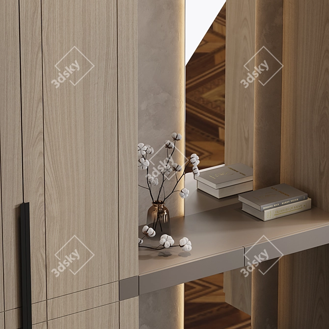  Contemporary Wardrobe 4 3D model image 3