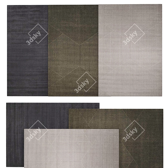 Corona 9 Rendered Area Rug 3D model image 2