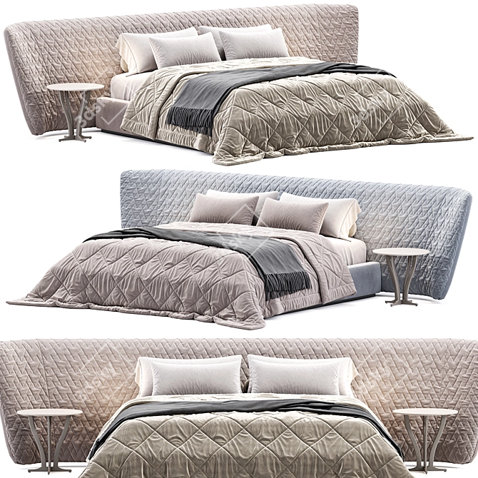 Alberta Salotti Semira Bed 3D model image 1