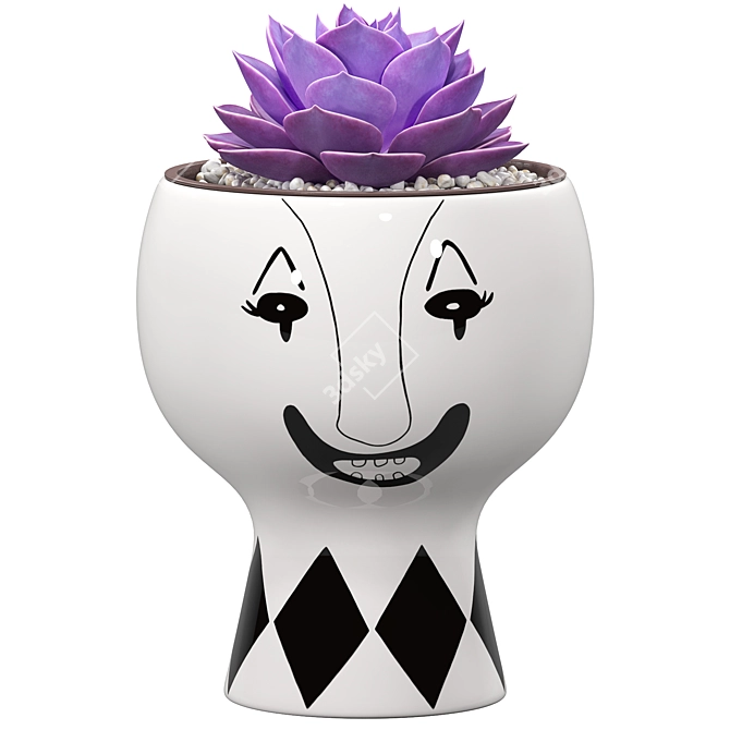 Blooming Joy Plant Set 3D model image 4