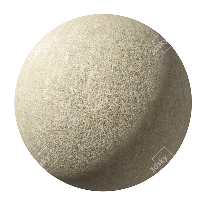 Seamless Plaster Material 54 Texture 3D model image 1