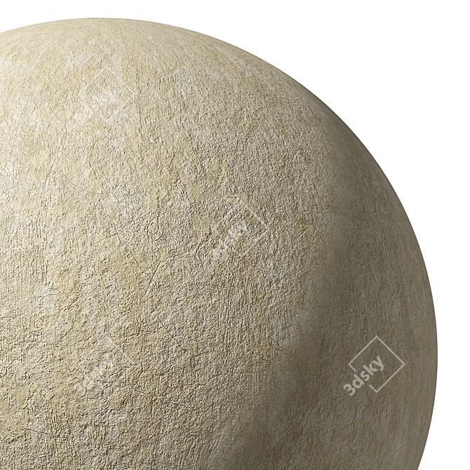 Seamless Plaster Material 54 Texture 3D model image 5