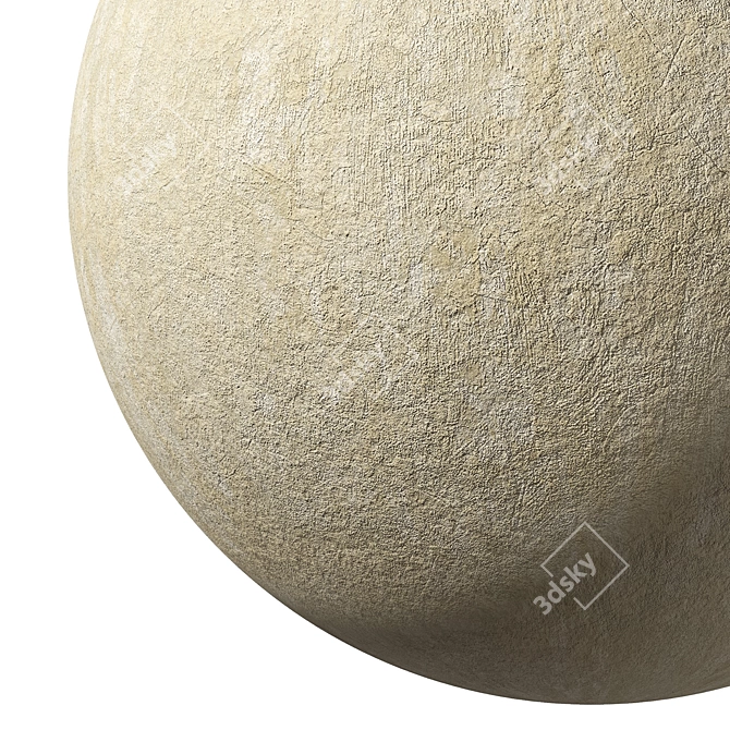 Seamless Plaster Material 54 Texture 3D model image 6