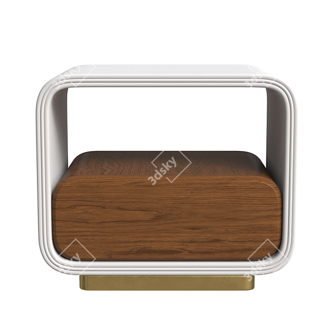 Luxury Minelli Nightstand 3D model image 3