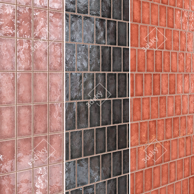 Lusa Ceramic Tiles Set 020 3D model image 2