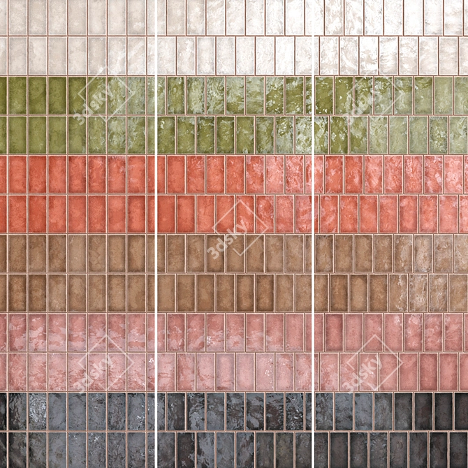 Lusa Ceramic Tiles Set 020 3D model image 3