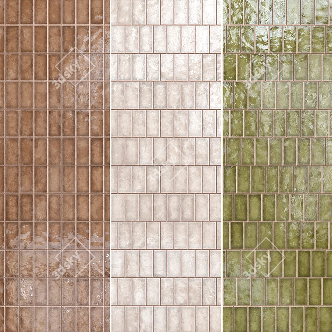 Lusa Ceramic Tiles Set 020 3D model image 4