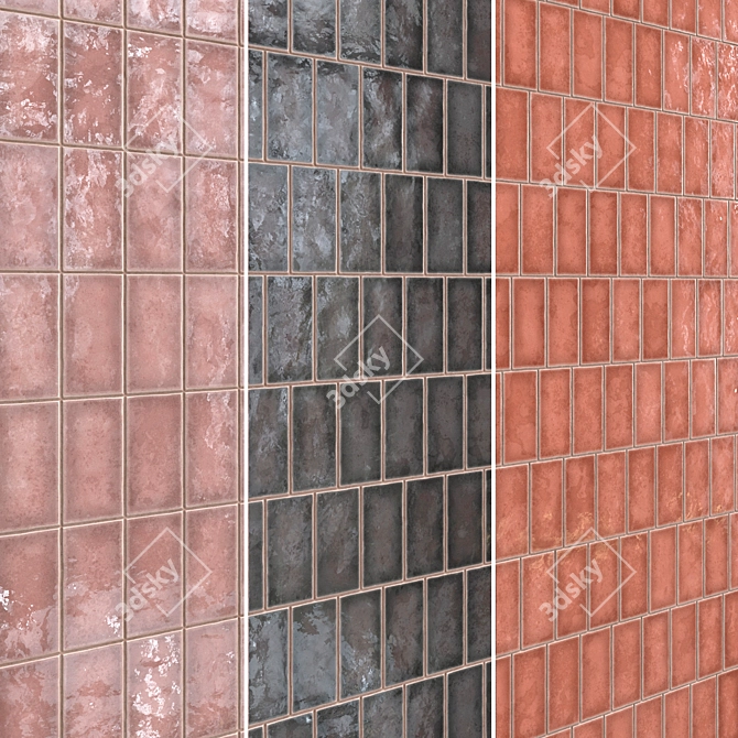 Lusa Ceramic Tiles Set 020 3D model image 9