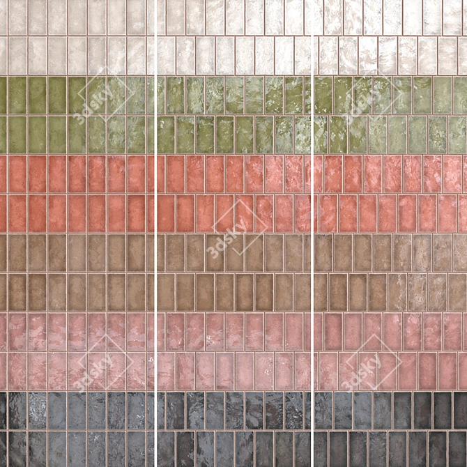 Lusa Ceramic Tiles Set 020 3D model image 10