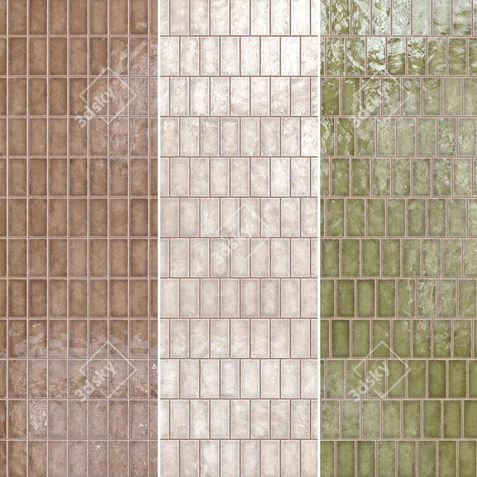 Lusa Ceramic Tiles Set 020 3D model image 11