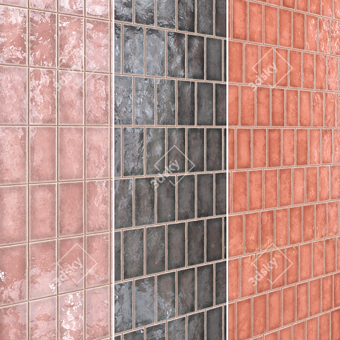 Lusa Ceramic Tiles Set 020 3D model image 15