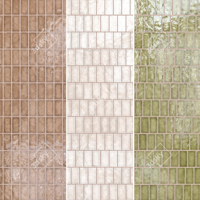 Lusa Ceramic Tiles Set 020 3D model image 17