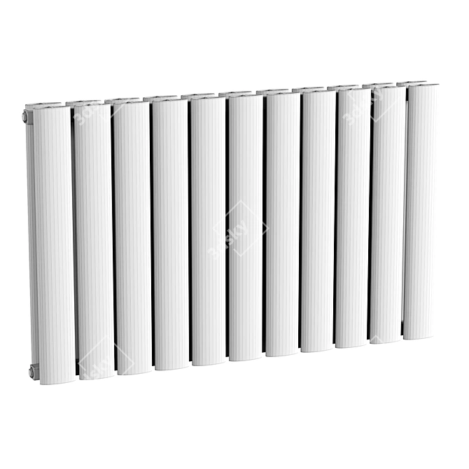 Apollo Magenta Curve Horizontal Radiator 3D model image 4