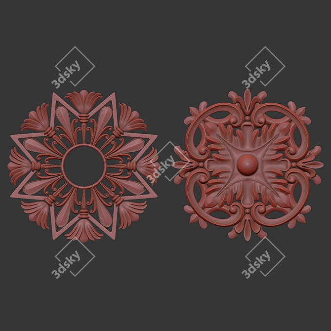 3D Max Ornament Model 2016 3D model image 7