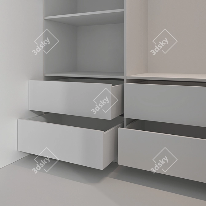 High-Quality 3D Wardrobe Set 3D model image 6