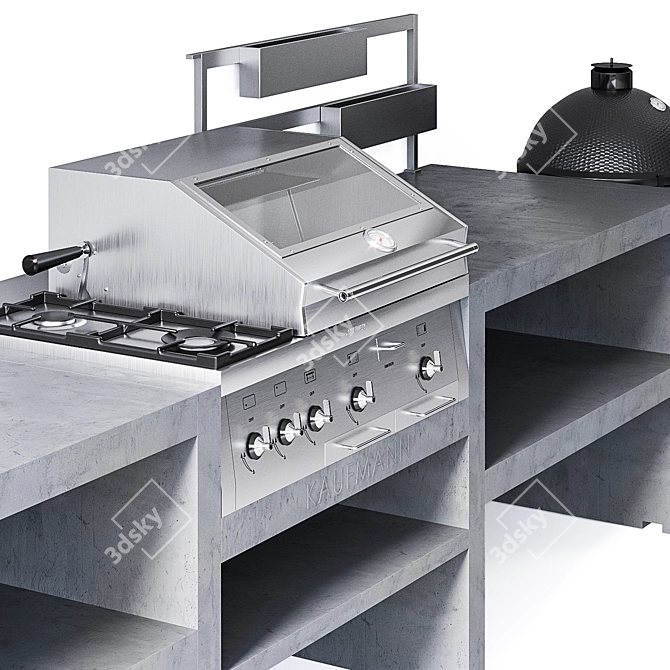 Outdoor Cooking T-Bone Grill 3D model image 2