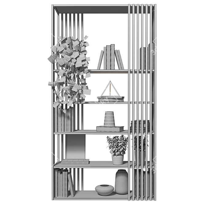 High-Quality Textured Storage Rack 3D model image 4