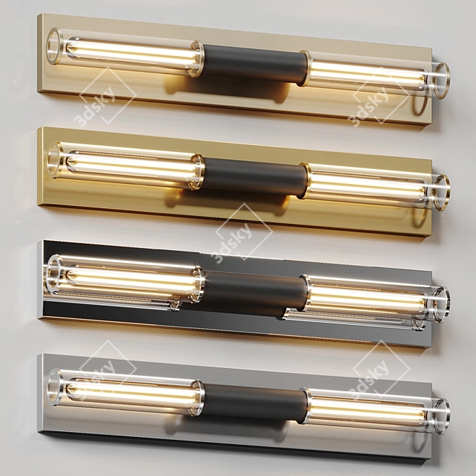 Elegant Fredo 2-Light Sconce 3D model image 3