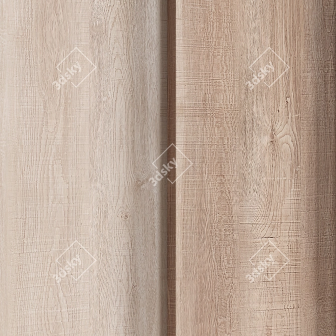 Seamless Oak Wood Texture 006 3D model image 2