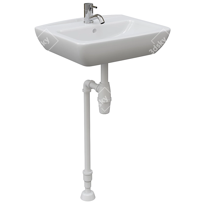 Tyngen Wash Basin Sink Kit 3D model image 2