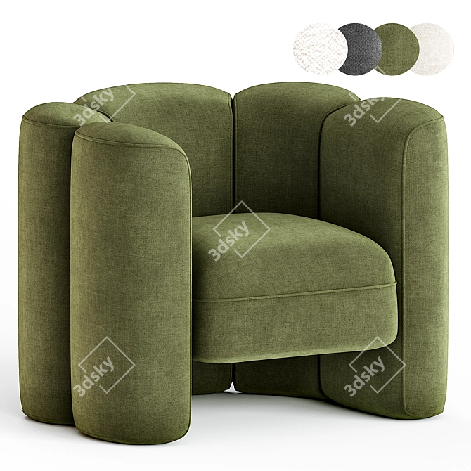 Modern Mila Chair Design 3D model image 1