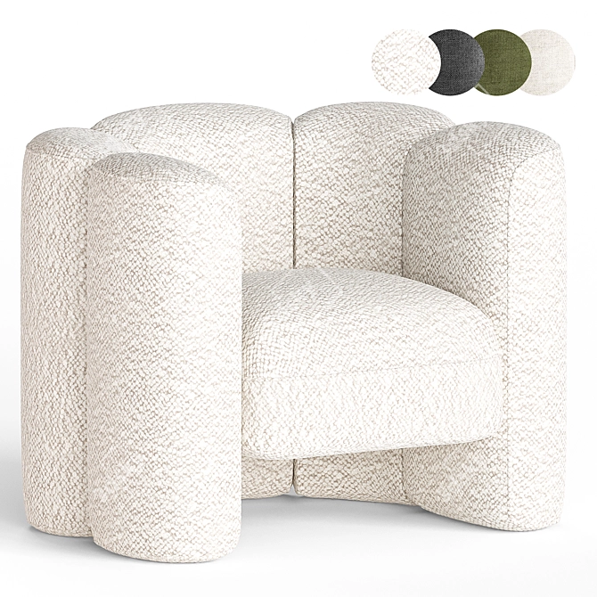 Modern Mila Chair Design 3D model image 3