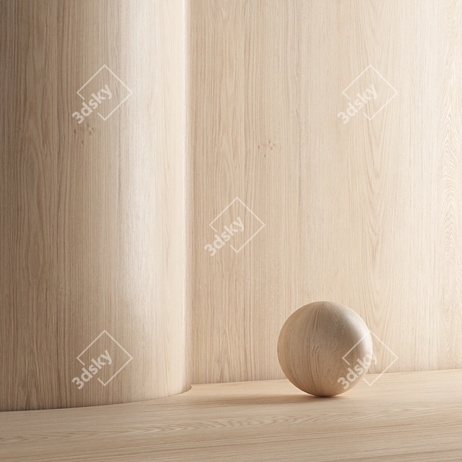 Oak 007 Seamless Wood Texture 3D model image 4