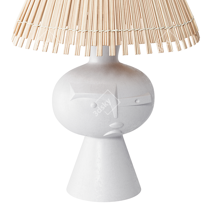 Chic Metropolis Table Lamp 3D model image 3