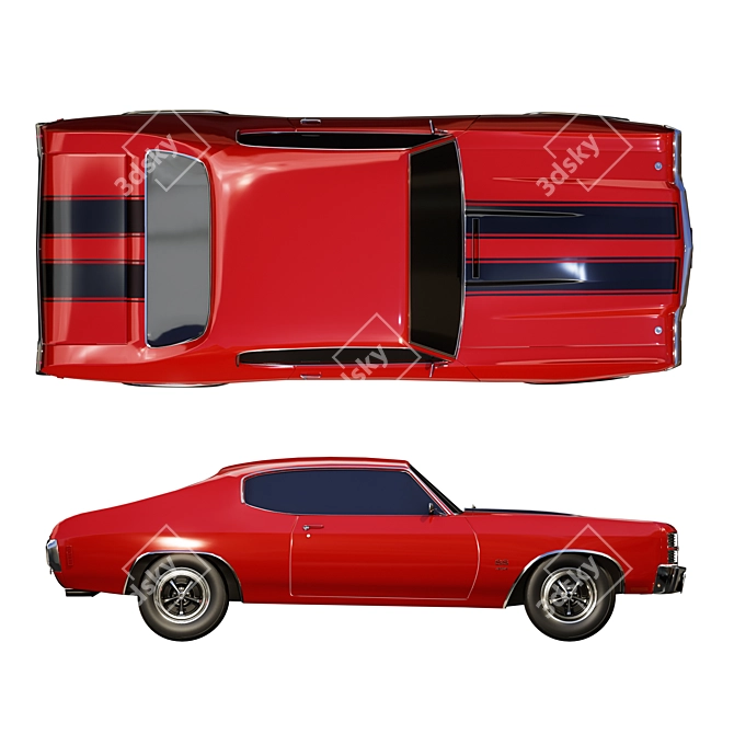 1970 Chevrolet Chevelle SS Model 3D model image 5