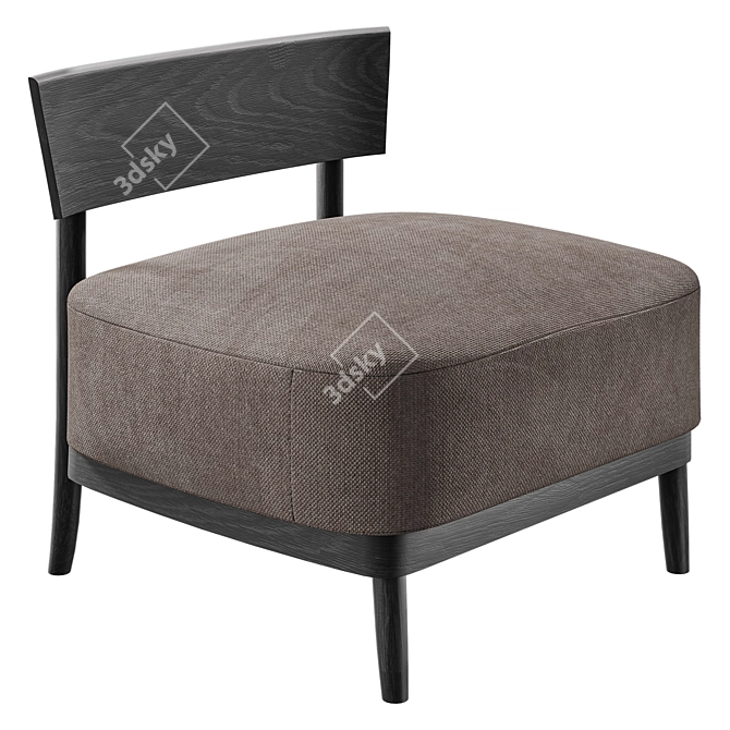 Cherish Lounge Chair: Versatile Luxury Seating 3D model image 1