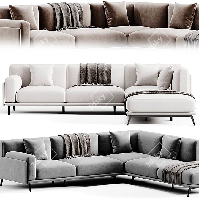  Modern Frame Sofa by Arflex 3D model image 2