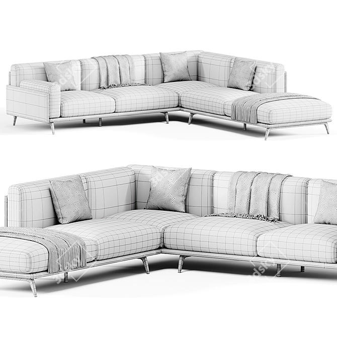  Modern Frame Sofa by Arflex 3D model image 4